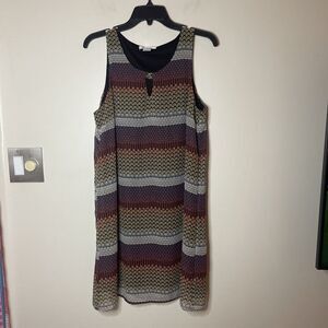 Summer Career Dress Casual Tank Sleeves Size M